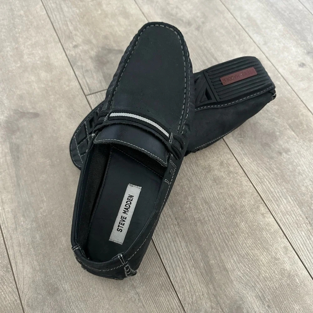 Steve Madden Grab Leather Slip-On Shoes Men’s size 10.5 Loafers